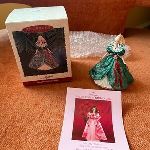 Hallmark 1995 Holiday Barbie Ornament